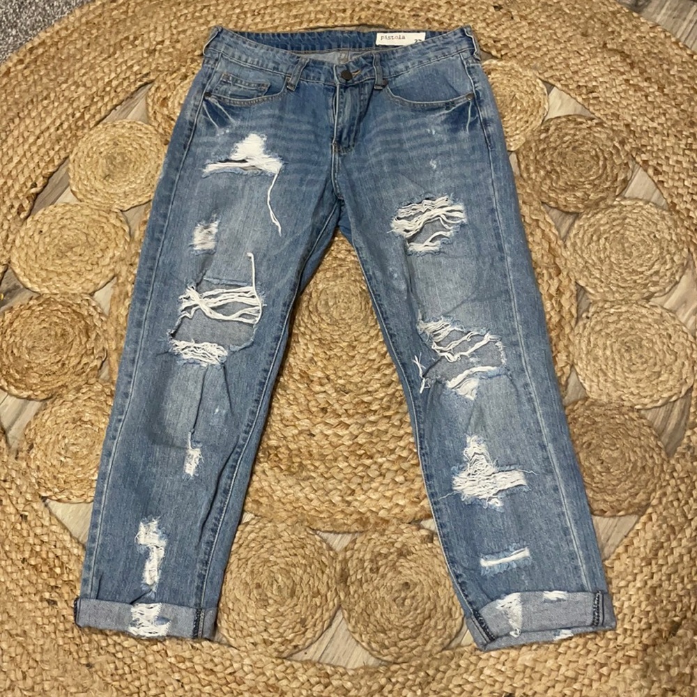 Pistola cropped jeans